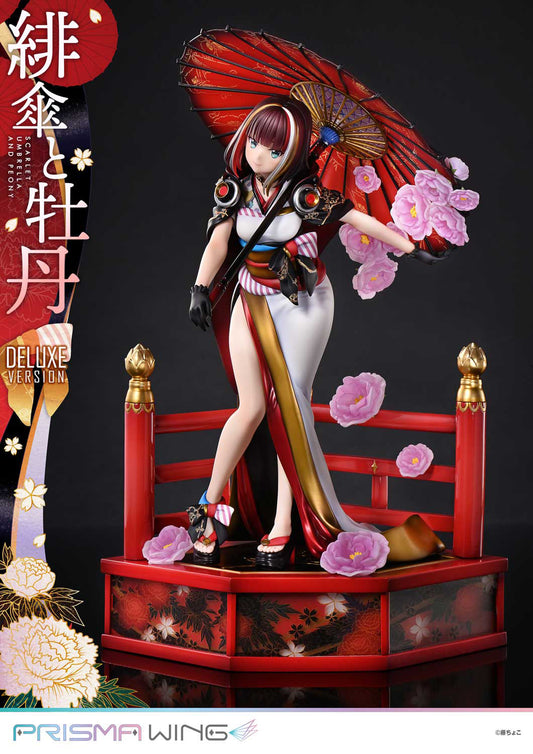 1/7 PRISMA WING Fujichoco's Original Illustration Scarlet Umbrella And Peony Deluxe Version