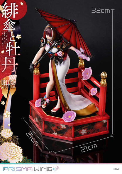 1/7 PRISMA WING Fujichoco's Original Illustration Scarlet Umbrella And Peony Deluxe Version