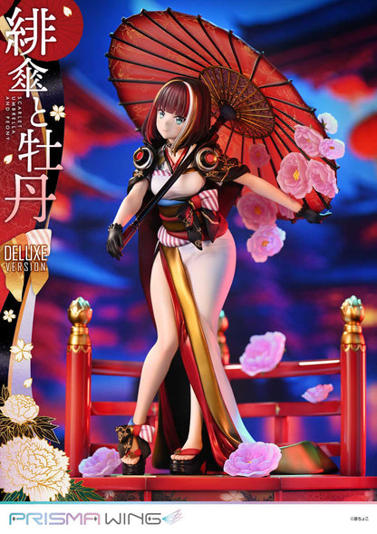 1/7 PRISMA WING Fujichoco's Original Illustration Scarlet Umbrella And Peony Deluxe Version