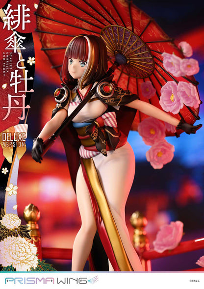 1/7 PRISMA WING Fujichoco's Original Illustration Scarlet Umbrella And Peony Deluxe Version