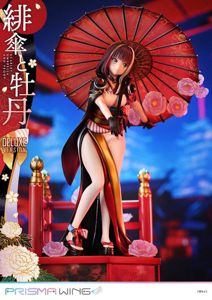 1/7 PRISMA WING Fujichoco's Original Illustration Scarlet Umbrella And Peony Deluxe Version